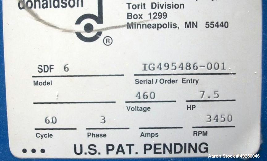 Used Donaldson Torit SDF 6 Downflow Portable Dust Collector