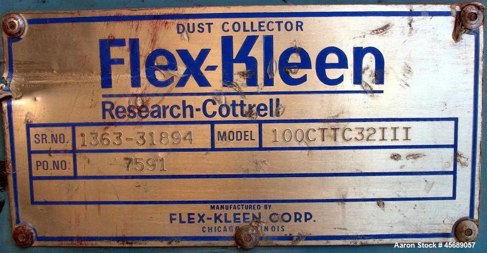 Used- Flex-Kleen Pulse Jet Dust Collector, Model 100-CTT-C32III