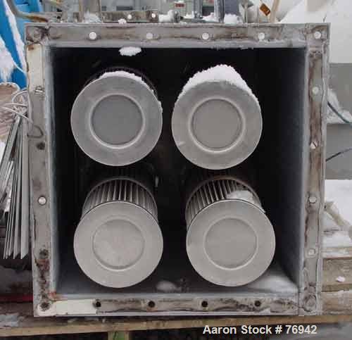 USED: Flex Kleen pulse jet dust collector. Bin vent design. Approx10 sq ft filter area, model 18BVBC4IIII. Stainless steel h...