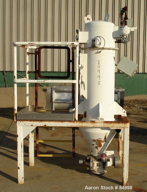 Used Flex Kleen Pulse Jet Dust Collector, Model 20-PCBL-3 III, Carbon Steel. Approximately 11 square feet filter area. Housing measures 18" diameter x 40" straight side x 20" cone bottom x 14" top ca...
