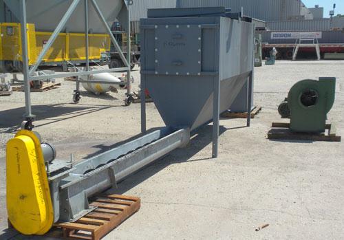 Used Dust Containment System consisting of: (1) Flex-Kleen bin vent dust collector, model 58-BVS-III, carbon steel. Approximate 183 square feet filter area. Housing 40" long x 40" wide x 60" tall x 1...