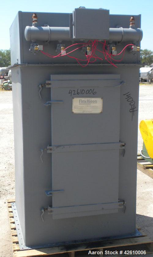 Used Dust Containment System consisting of: (1) Flex-Kleen bin vent dust collector, model 58-BVS-III, carbon steel. Approximate 183 square feet filter area. Housing 40" long x 40" wide x 60" tall x 1...