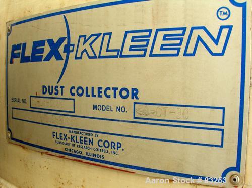 USED: Flex Kleen Pulse Jet Dust Collector, model 58-CT-38, 304 stainless steel. Approximately 189 square feet filter area. H...