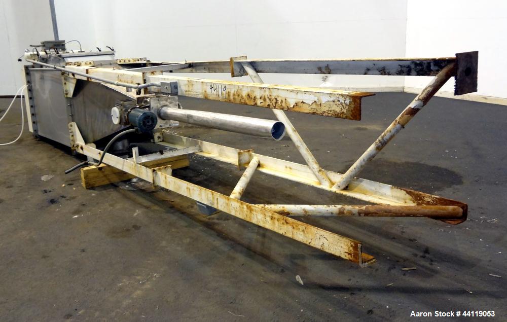 Used Flex-Kleen Pulse Jet Dust Collector, Model 58BVB16 III, 316 Stainless Steel. Approximate 117 square feet filter area. Housing measures long x wide x tall x 16” top carbon steel plenum x 38” cone...