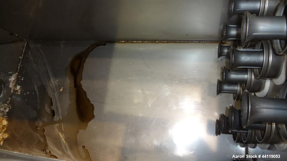 Used Flex-Kleen Pulse Jet Dust Collector, Model 58BVB16 III, 316 Stainless Steel. Approximate 117 square feet filter area. Housing measures long x wide x tall x 16” top carbon steel plenum x 38” cone...
