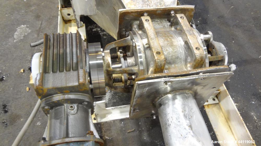Used Flex-Kleen Pulse Jet Dust Collector, Model 58BVB16 III, 316 Stainless Steel. Approximate 117 square feet filter area. Housing measures long x wide x tall x 16” top carbon steel plenum x 38” cone...
