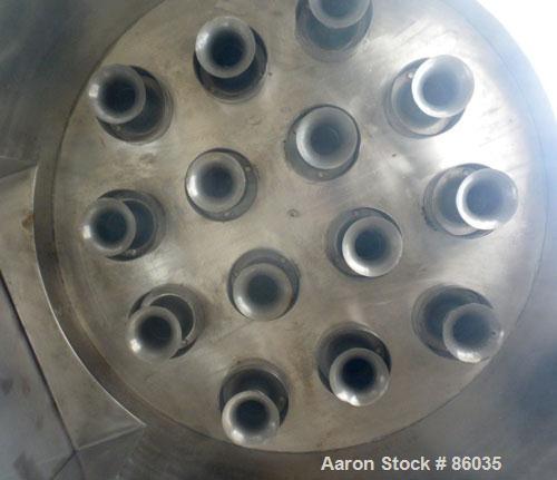 Used Flex-Kleen Bin Vent Dust Collector, Model 58CT14-II, 304 Stainless Steel. Approximate 102 square feet filter area. Housing measures approximately 36" diameter x 62" deep. Unit requires (14) appr...