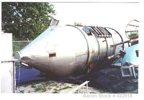USED: 7000 cfm (1000 square foot) Flex Kleen cylindrical top removalstainless steel dust collector, model 84-CTR-86-III. Unit is 7'6"diameter x 18' straight side with over height being 24'5". Cylindr...