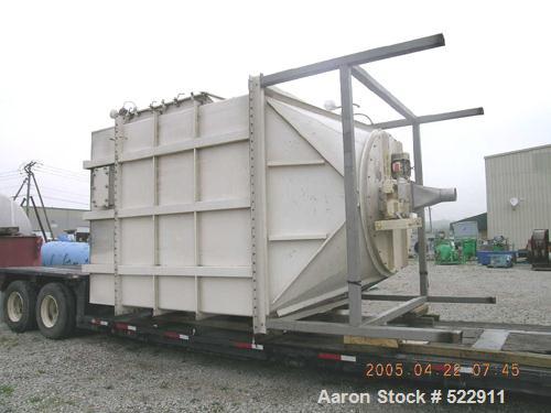 USED: 1791 square feet Flex Kleen dust collector, model 84WSBC-169XL-III-G. Pulse Jet type, 12 blow pipe header with solenoids, side bagremoval type. Collector has a rotating rake assembly inside a f...