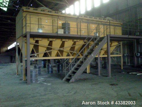 Used GBI Air Systems Dust Collector, Model GS108, Carbon steel construction. System includes Qty (9) individual units. Rated for 20,000 cfm @ 13" hg. Includes: Blower, cyclones and
