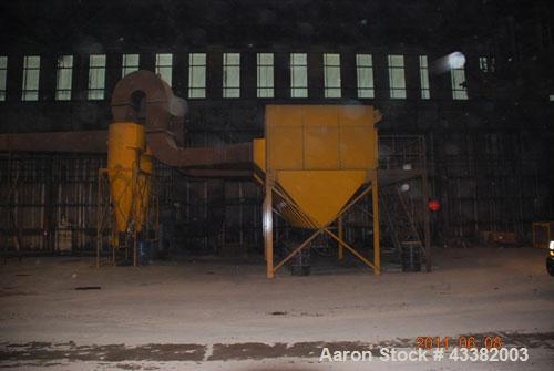 Used GBI Air Systems Dust Collector, Model GS108, Carbon steel construction. System includes Qty (9) individual units. Rated for 20,000 cfm @ 13" hg. Includes: Blower, cyclones and