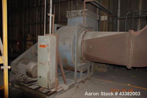 Used GBI Air Systems Dust Collector, Model GS108, Carbon steel construction. System includes Qty (9) individual units. Rated for 20,000 cfm @ 13" hg. Includes: Blower, cyclones and