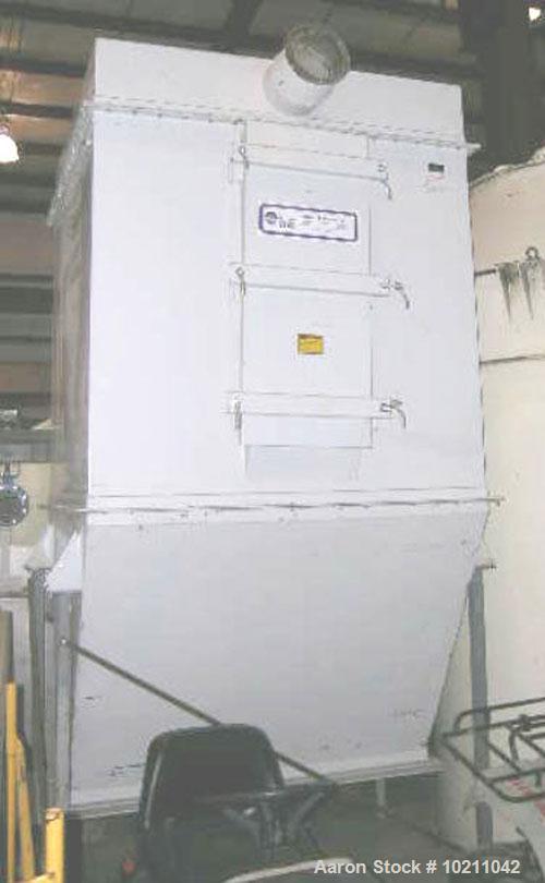 Used-480 Square Foot Horizon Dust Collector, Model F5042311310. Unit has 64 bags, 60" long X 5.5" diameter. 8 blow pipe head...