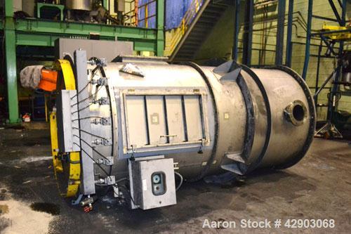 Used- Hosokawa Micron Mikro-Pulsaire Pulse Jet Dust Collector, Model CP-45-7, 364 Square Filter Area. Stainless steel housin...