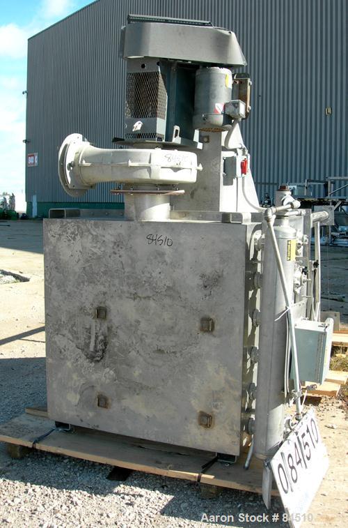 Unused-UNUSED: I.A.C. pulse jet dust collector, 304 stainless steel, approx 169 square feet filter area. Housing measures 48" x 48" x 40" cone bottom x 12" top stainless steel plenum. (36) 6" diamete...