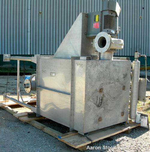 Unused-UNUSED: I.A.C. pulse jet dust collector, 304 stainless steel, approx 169 square feet filter area. Housing measures 48" x 48" x 40" cone bottom x 12" top stainless steel plenum. (36) 6" diamete...