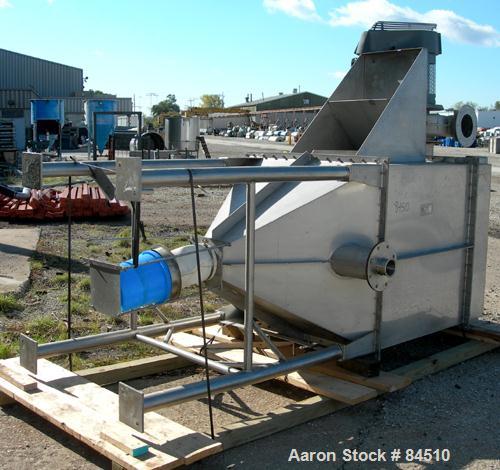 Unused-UNUSED: I.A.C. pulse jet dust collector, 304 stainless steel, approx 169 square feet filter area. Housing measures 48" x 48" x 40" cone bottom x 12" top stainless steel plenum. (36) 6" diamete...