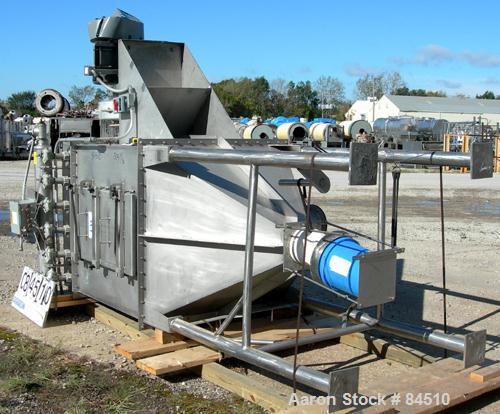 Unused-UNUSED: I.A.C. pulse jet dust collector, 304 stainless steel, approx 169 square feet filter area. Housing measures 48" x 48" x 40" cone bottom x 12" top stainless steel plenum. (36) 6" diamete...