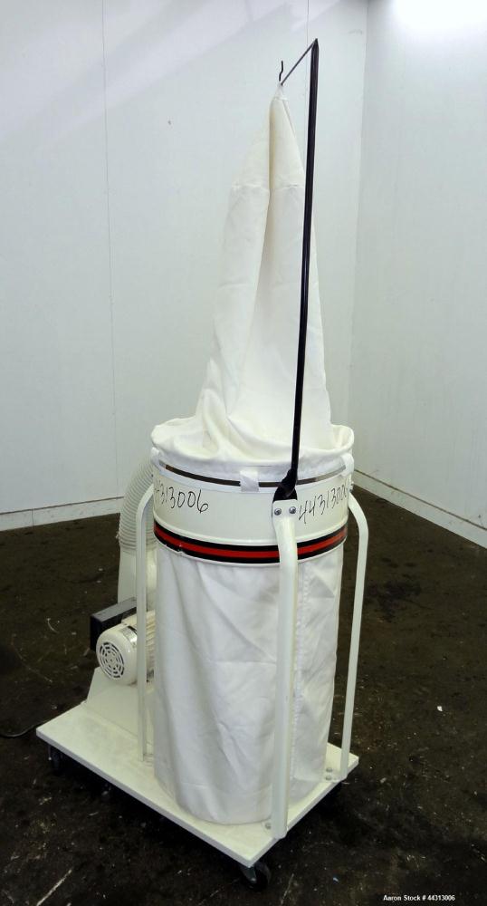 Used JET Dust Collector, Model DC-1100A, Carbon Steel. Approximately 1100 cfm. 20” Bag diameter, collection capacity 5.3 cubic feet.  Includes a 1-1/2 hp, 1/60/115/230 volt, 3450 rpm blower. Mounted ...