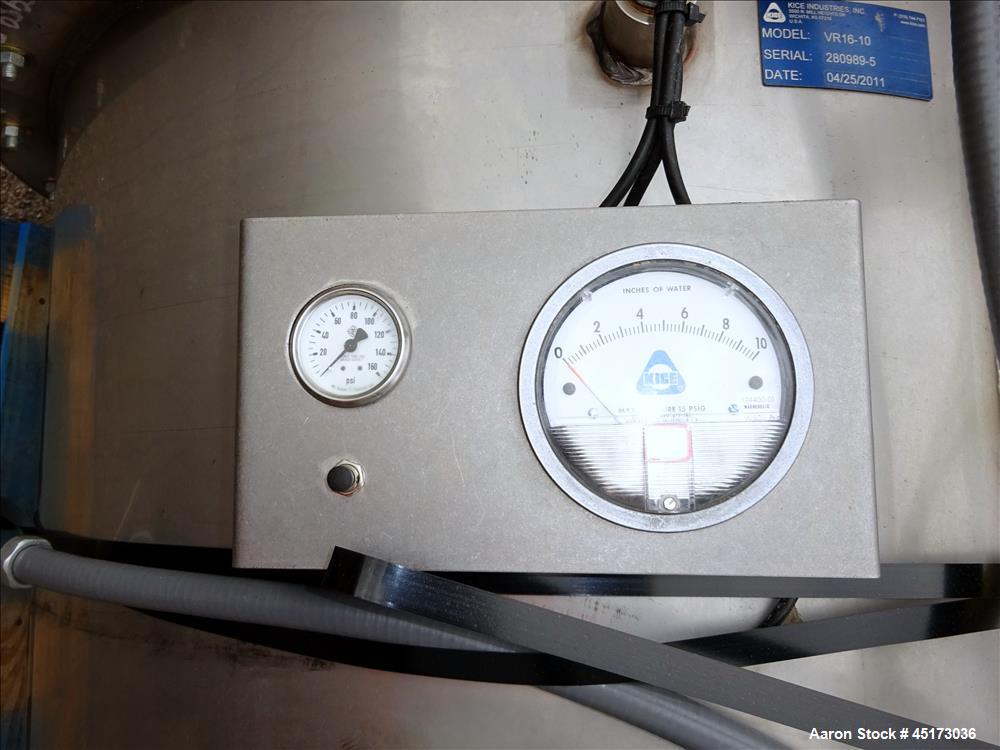 Used Kice Industries VR Venturi Pulse Jet Dust Collector, Model VR16-10