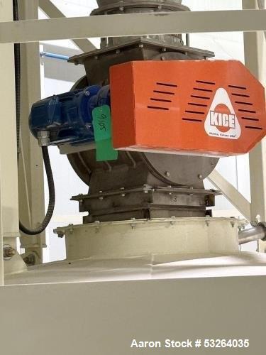 Used Kice Venturi Jet Filter System with Rotary Airlock, Cyclone & Fan | Model VR32-10 TBR | Stainless Steel | 3500 SCFM