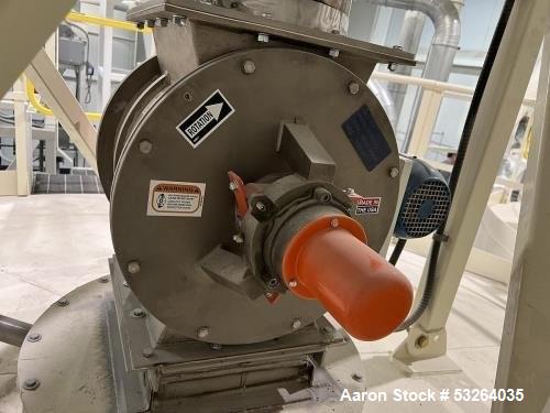 Used Kice Venturi Jet Filter System with Rotary Airlock, Cyclone & Fan | Model VR32-10 TBR | Stainless Steel | 3500 SCFM