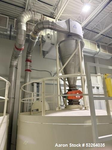Used Kice Venturi Jet Filter System with Rotary Airlock, Cyclone & Fan | Model VR32-10 TBR | Stainless Steel | 3500 SCFM