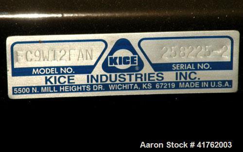Unused- Kice Venturi Pulse Jet Dust Collector, Model VS36-10, Carbon Steel, 420 Square Foot Filter Area, Approximate 3000 CF...