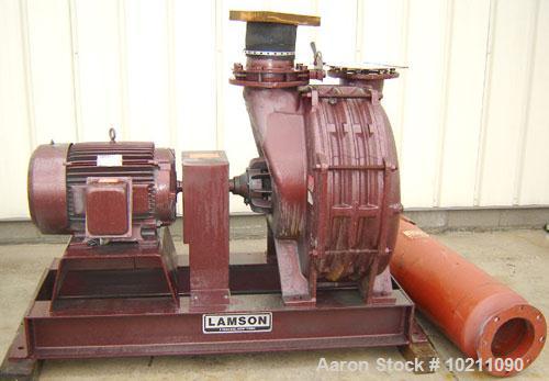 Used 50 HP Lamson/Arco Wand Vacuum Cleaning System Built By American Vacuum Company. Complete package consists of the following items: Item A) Vacuum Blower. Lamson multistage centrifugal blower,  50...
