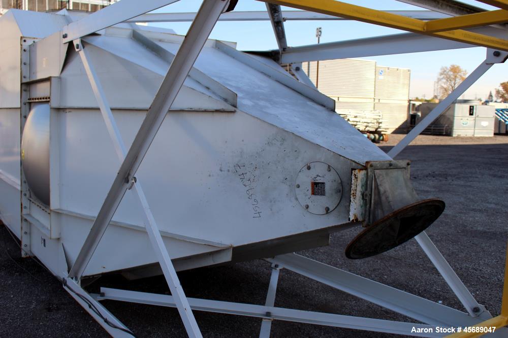 Used MAC Equipment Pulse Jet Dust Collector, Model 120LVS81, Carbon Steel. Approximately 1345 square feet filter area. Housing measures approximate 79" x 79" x 144" straight side x 94" cone bottom x ...
