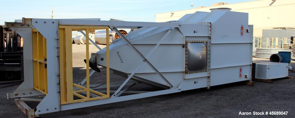 Used- MAC Equipment Pulse Jet Dust Collector, Model 120LVS81, Carbon Steel. Approximately 1345 square feet filter area. Hous...