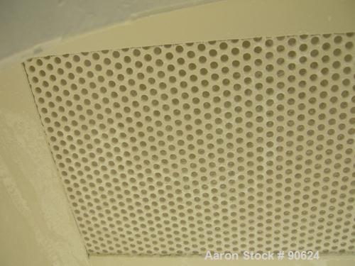 Used: MAC bin vent pulse jet dust collector, model 19AVC2, carbon steel. Approx 34 square feet filter area. (2) cartridge style filters. Includes a top mounted 1/2hp, 3/60/208-230/460 volt, 3450 rpm ...
