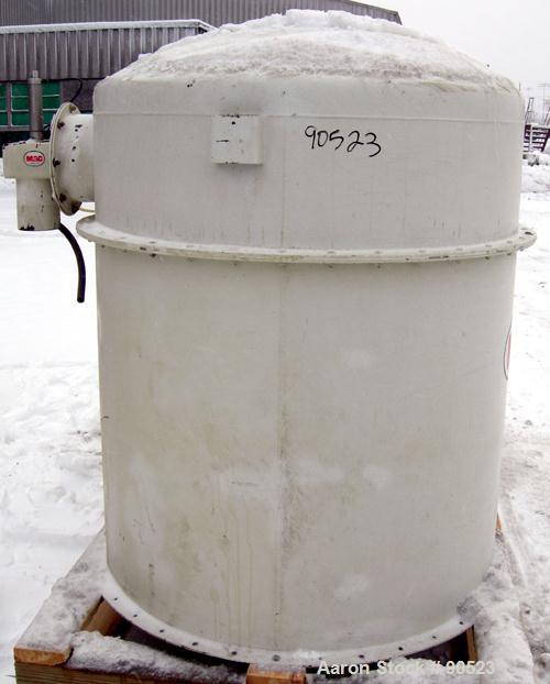 Used: MAC pulse jet filter, model 36AVR21, carbon steel. Approximate 90 square feet filter area.(21) 36" long bag filters. Housing measures 47" diameter x 60" straight side x 36" coned botttom x 14" ...