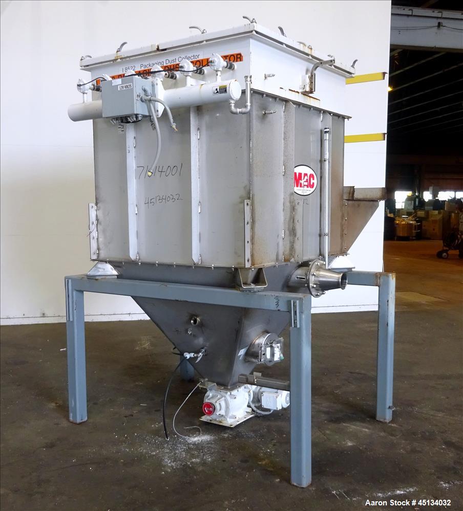 Used MAC Dust Collector, Model 36ST36-STY3-CG, 304 Stainless Steel
