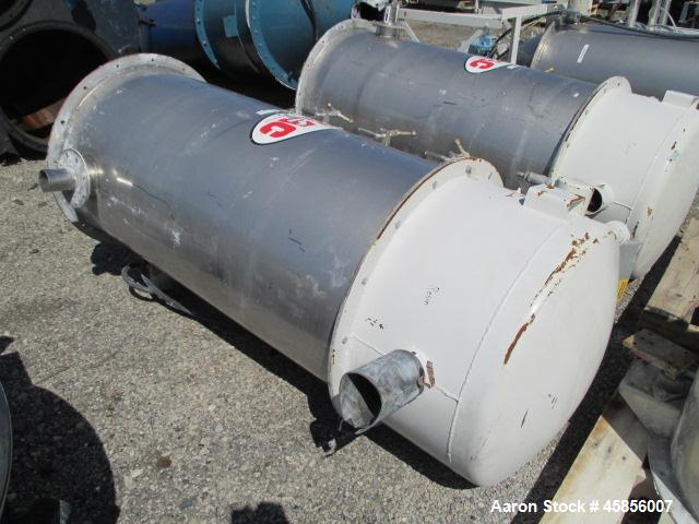 Used MAC Dust Collector, Approximately 252 Square Feet, Model 39AVRC7-STY3, Stainless Steel. (7) 39" Long pleated bags, 28" diameter, pulse jet, removable cone bottom, side entry, serial #64237-001-2.