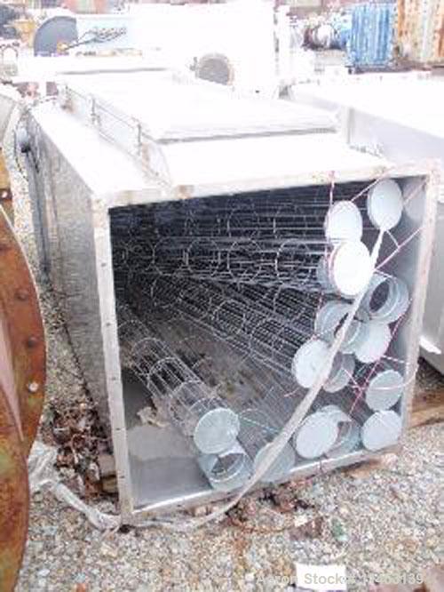 Used 138 Square Foot MAC Dust Collector, model 72AVS16-2. Stainless steel construction, (16) 5.5" diameter x 6' long bags, pulse jet, with 2 hp 230/460 volt blower.