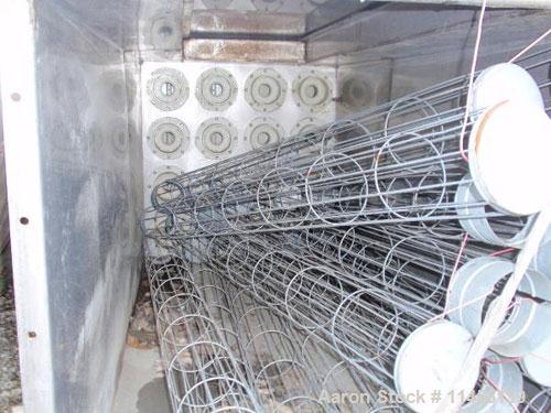 Used 138 Square Foot MAC Dust Collector, model 72AVS16-2. Stainless steel construction, (16) 5.5" diameter x 6' long bags, pulse jet, with 2 hp 230/460 volt blower.