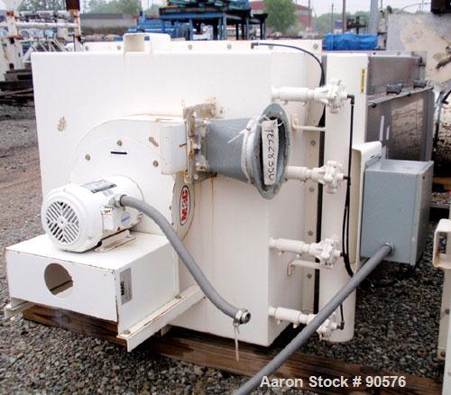 Used MAC Bin Vent Pulse Jet Dust Collector, Model 72AVS16-2, Stainless Steel. 159 square feet filter area, 5 SCFM. Housing measures 34 1/2'' wide x 34 1/2'' long x approximate 88'' overall height. Ca...