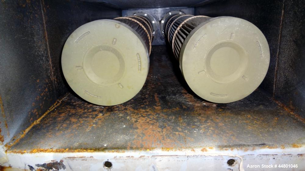Used MAC Equipment Bin Vent Dust Collector, Model AVSCSPCL-STY3, Carbon Steel. 72 Square Feet Filter Area, Includes a model SB9 top mounted blower. Serial #49325-001-1.