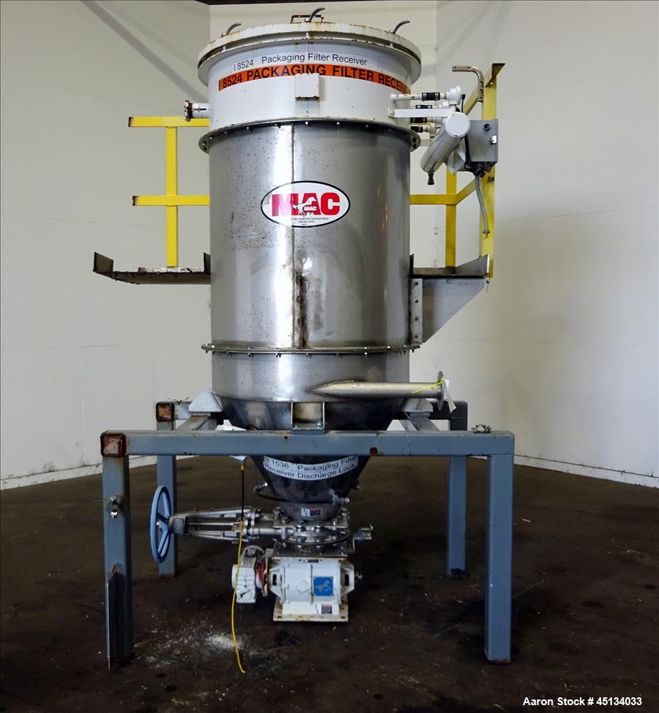 Used MAC Process Dust Collector, Model 36RT14-STY3-CG.