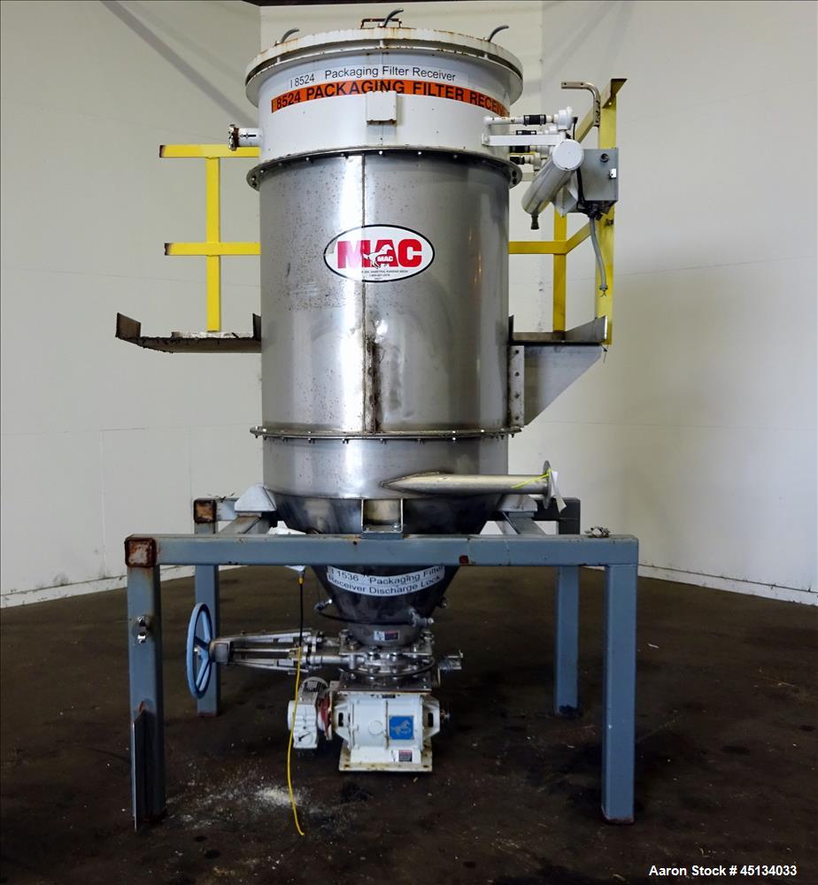 Used- MAC Process Dust Collector, Model 36RT14-STY3-CG.