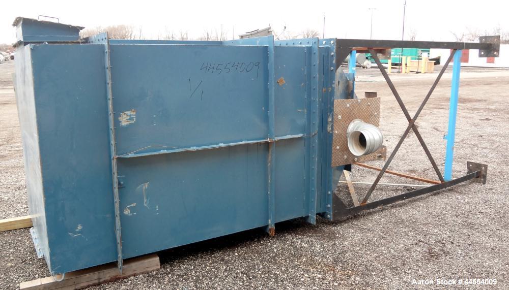 Used Mikro-Pulsaire Pulse Jet Dust Collector, Model 64S-8-20, Carbon Steel. Approximately 603 square feet filter area. Housing measures 60" long x 60" wide x 77" straight side x 17" top plenum x 54" ...