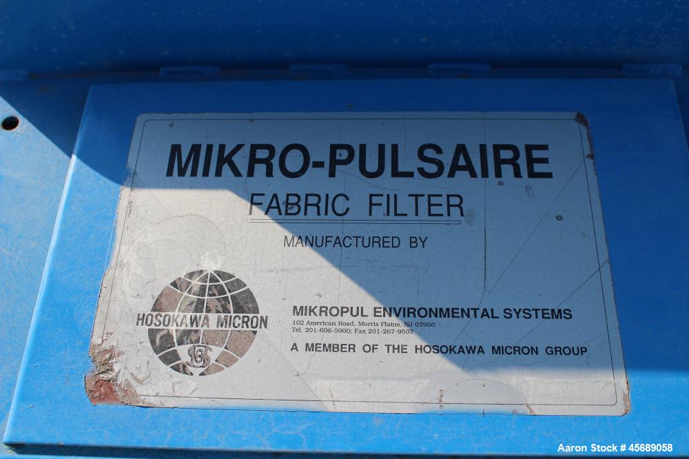 Used Hosokawa MikroPulsaire Pulse Jet Dust Coll