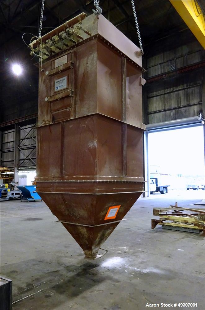 Used Micro-Pulsaire Pulse Jet Dust Collector, Model 64S-8, Carbon Steel.