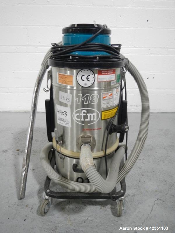 Used Nilfisk Vacuum, Model 118AXX. With stainles