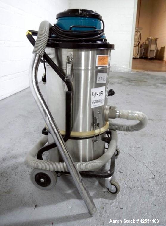 Used Nilfisk Vacuum, Model 118AXX. With stainles