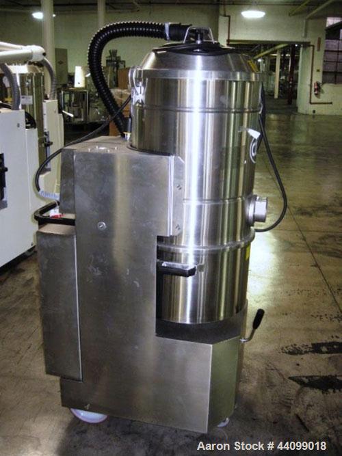Used- Nilfisk Industrial Vacuum Cleaner, Model 3306 AXX, Stainless Steel. Approximately 20 square feet surface area, 2.55 kw...