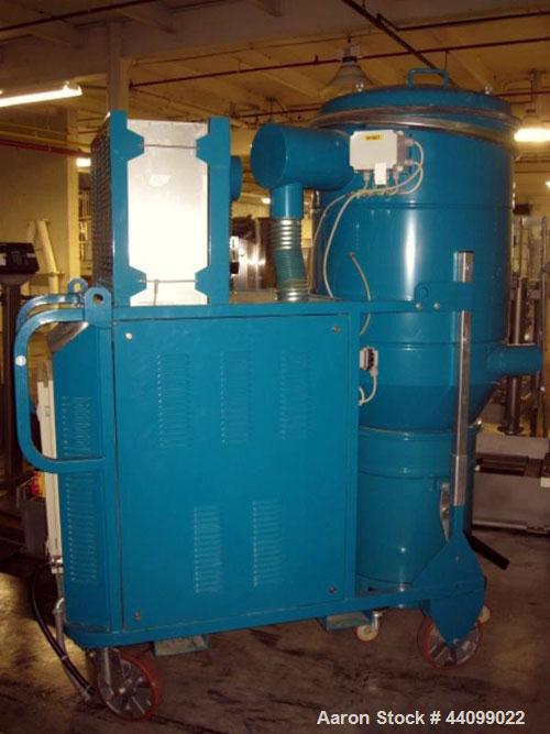 Used Nilfisk industrial vacuum cleaner, model 3997 AC, approximately 66 sq ft surface area, 23 kw blower, 440V, 3 phase, portable design, serial # 02AF238, built 2005.