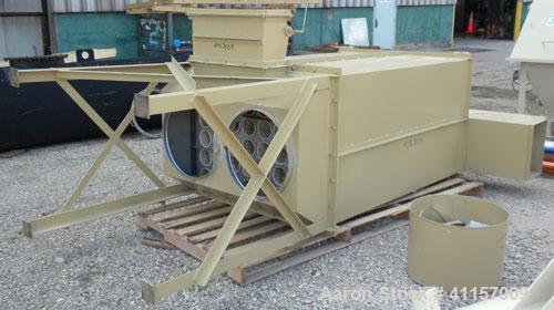 Used N.R. Murphy Manual Shaker Dust Collector, model MKAW-340-2D, 340 square feet filter area. Carbon steel housing 50" long x 38" wide x 72" tall. (48) approximately 5-1/2" diameter x 64" long bags....