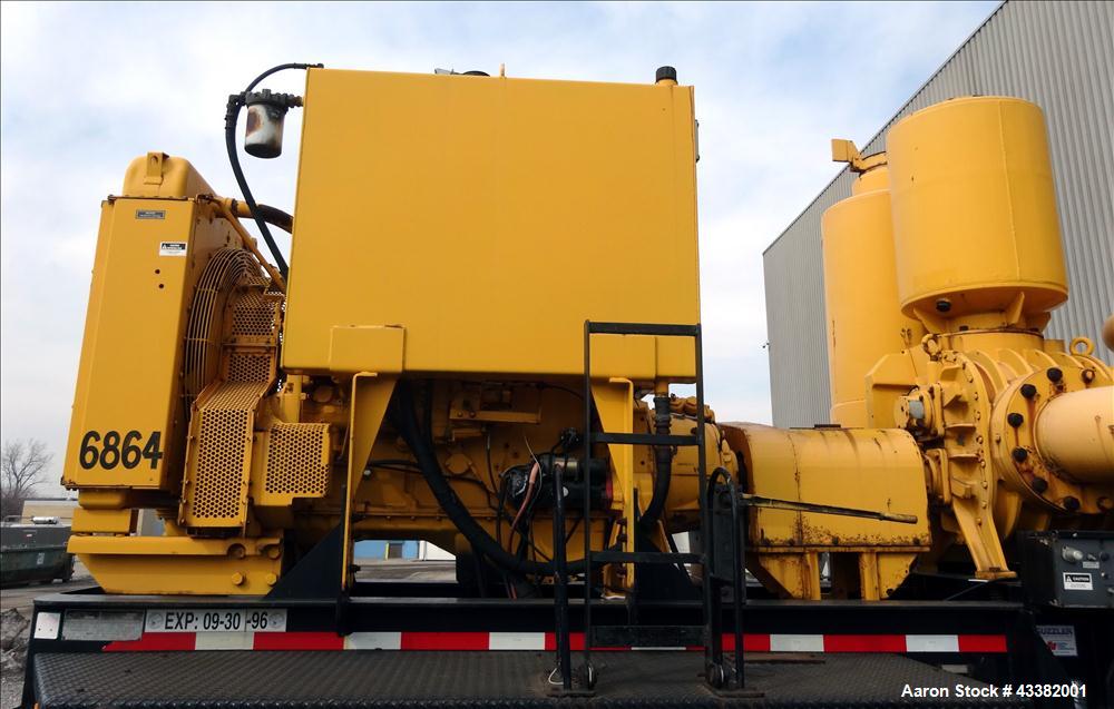 Used Heavy-Duty Trailer Mounted Vacuum Loader for pneumatic removal of virtually any dry materials, sludges and liquids from remote and inaccessible locations through suction lines.  Lines are 8" dia...